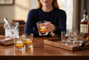 Square Whiskey Glasses Carre in a styled setting
