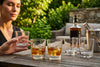 Square Whiskey Glasses Carre in a styled setting