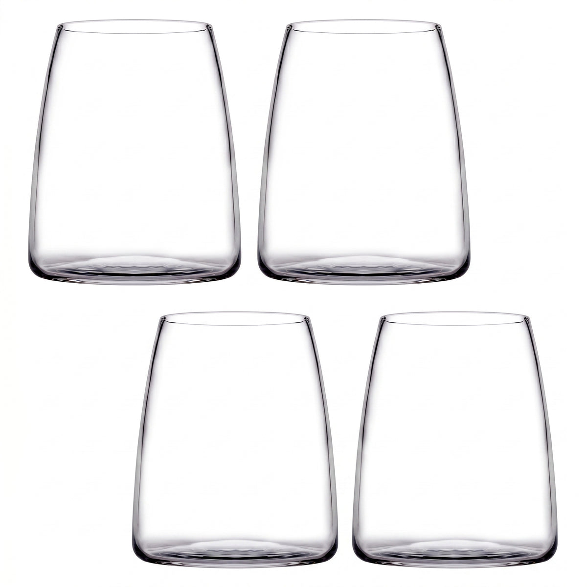 Verres highball, ensemble de 4, sur fond blanc
