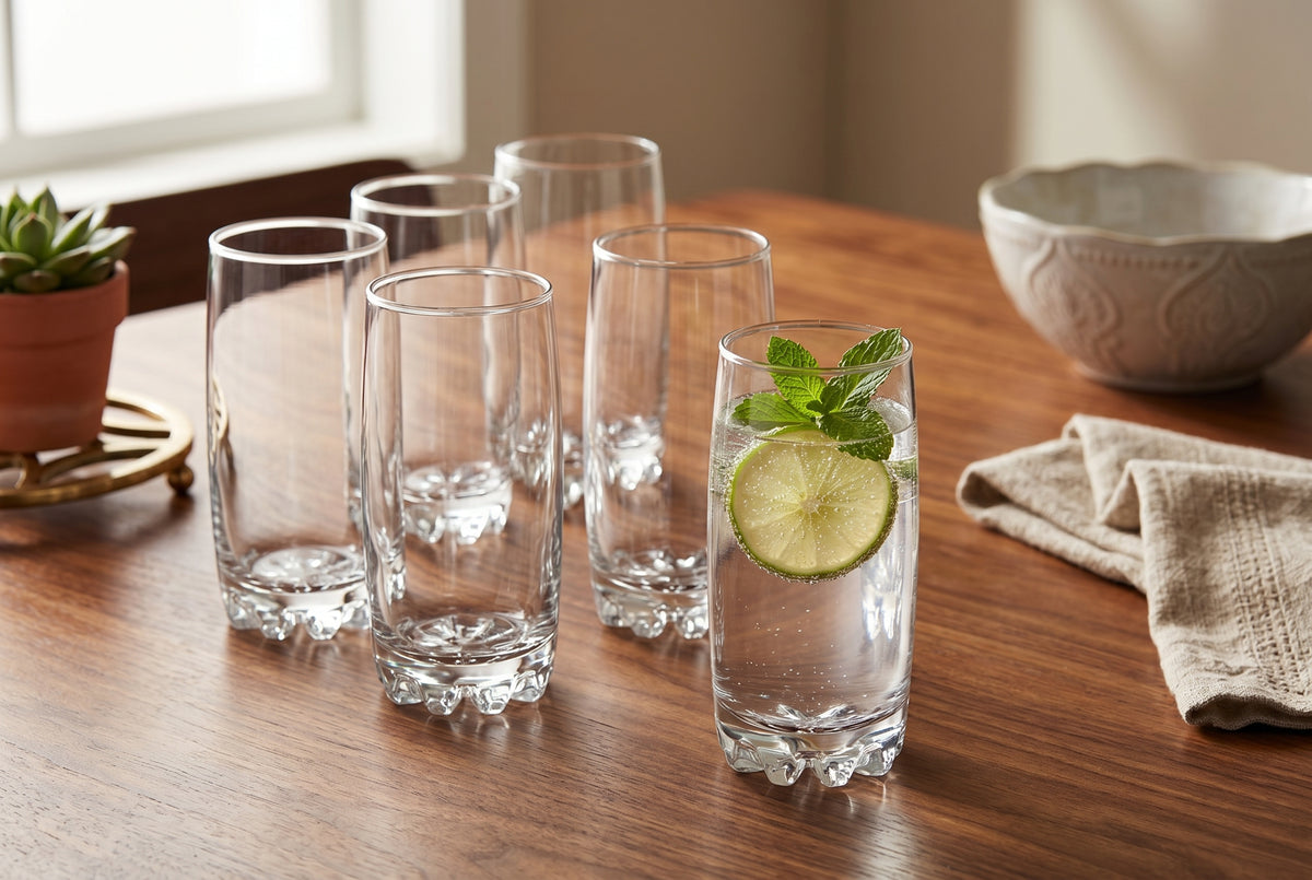 Highball Glasses Sylvana in a styled setting