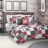 Woven Printed Quilt Bedding Set 3 Piece King -Patchwork
