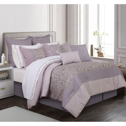 Woven Comforter Bedding Set 7Pcs Queen Essence