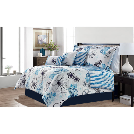 Comforter 5 Piece Set Twin Argentine - DecoElegance - Bedding Comforter Set