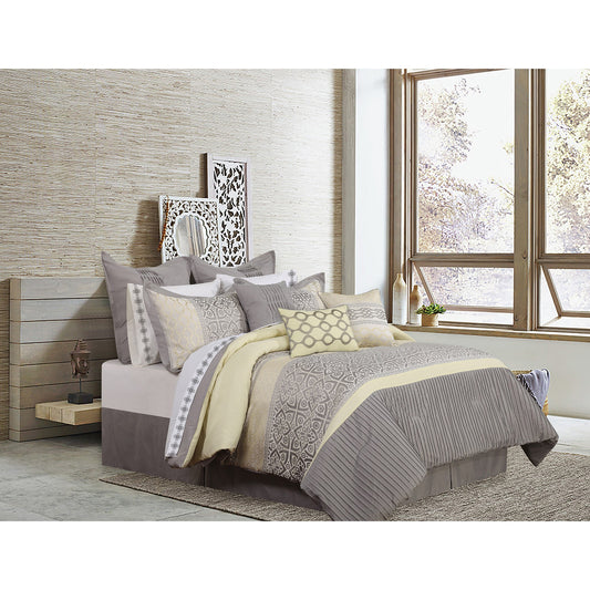 Comforter 7 Piece Set Queen Calibre - DecoElegance - Bedding Comforter Set