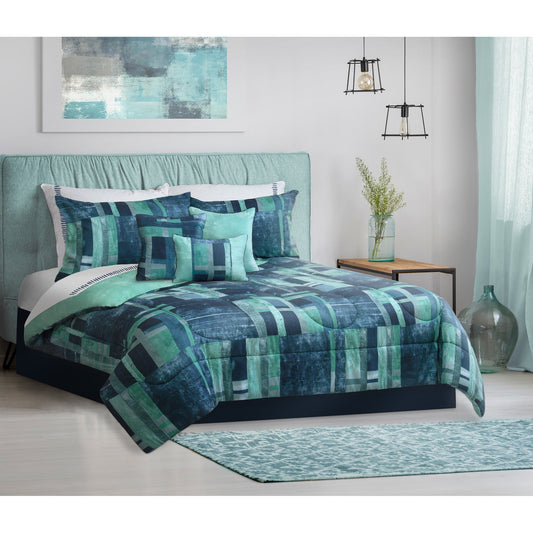 Comforter 7 Piece Set Queen Grafix - DecoElegance - Bedding Comforter Set