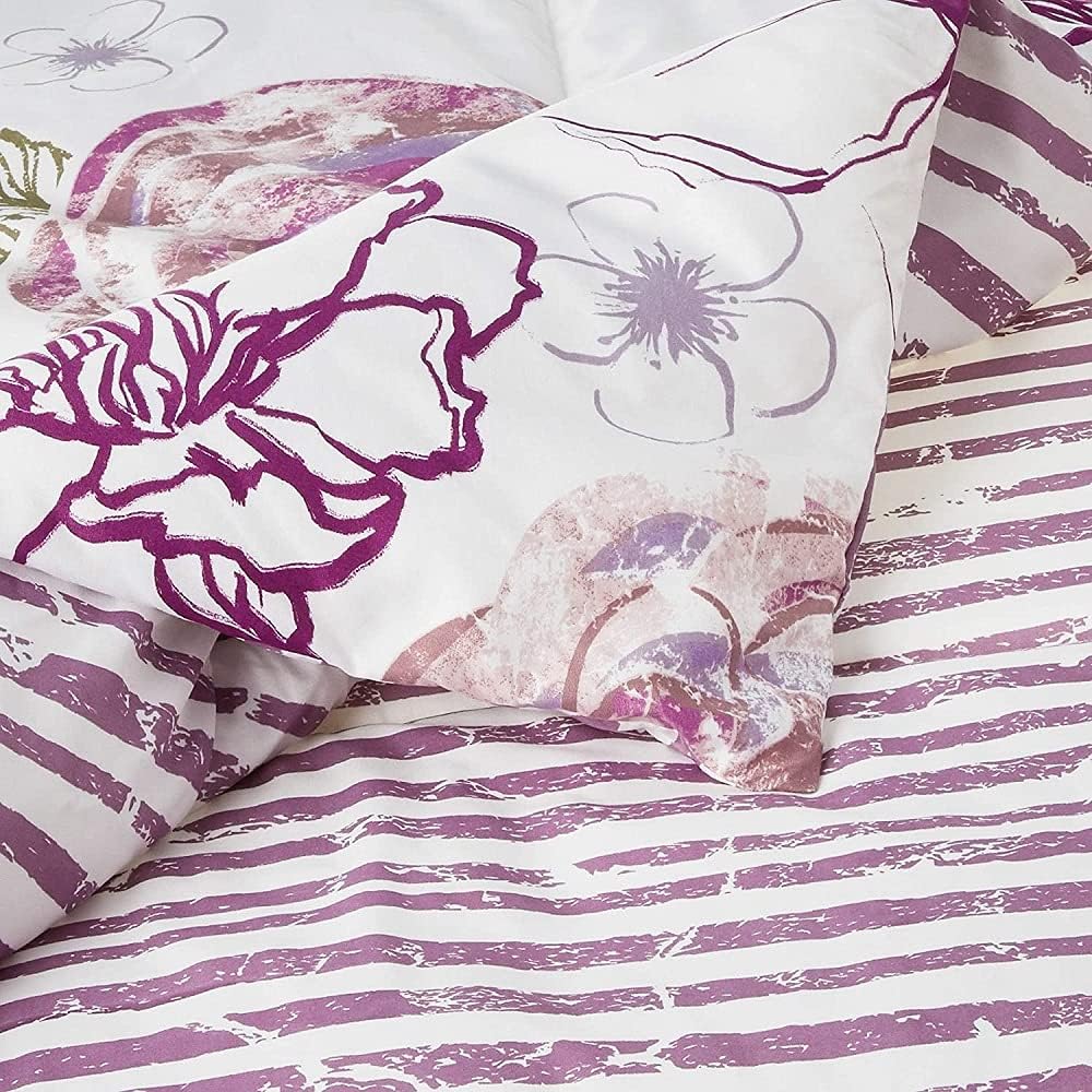 Comforter Angelica 7 Piece Queen Purple - DecoElegance - Bedding Comforter Set