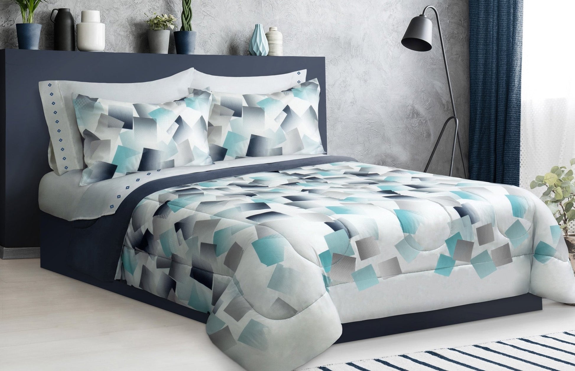 Comforter Bedding Set 2 Piece Twin Mosaic - DecoElegance - Bedding Comforter Set