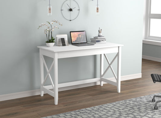 Computer Gaming Desk White X Sides - DecoElegance - Desk