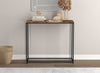 Console Sofa Table Brown Reclaimed Wood Black Metal - DecoElegance - Sofa Console Table