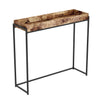 Console Sofa Table Brown Reclaimed Wood Sunken Tray - DecoElegance - Sofa Console Table