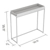 Console Sofa Table Dark Grey Sunken Tray Top - DecoElegance - Sofa Console Table