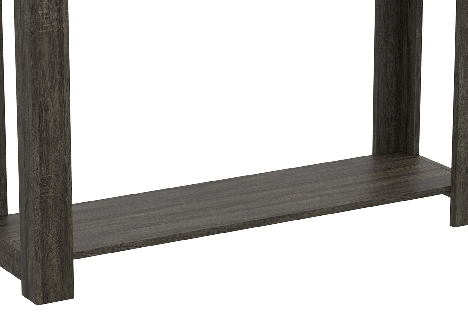 Console Sofa Table Dark Grey Wood Look 2 Drawers 1 Shelf - DecoElegance - Sofa Console Table