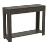 Console Sofa Table Dark Grey Wood Look 2 Drawers 1 Shelf - DecoElegance - Sofa Console Table