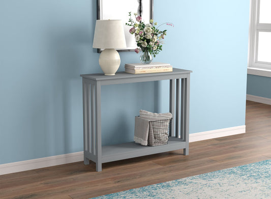 Console Sofa Table Light Grey 1 Shelf - DecoElegance - Sofa Console Table