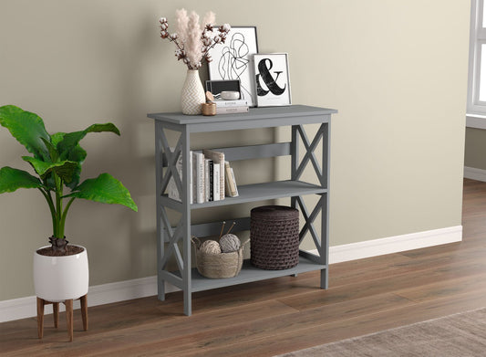 Console Sofa Table Light Grey with Dual Shelves - DecoElegance - Sofa Console Table