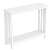 Console Sofa Table White 1 Shelf - DecoElegance - Sofa Console Table