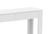 Console Sofa Table White 2 Drawers 1 Shelf - DecoElegance - Sofa Console Table
