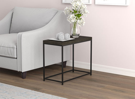 End Accent Table Rectangle Dark Grey Black Metal - DecoElegance - End Accent Table