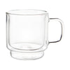 Insulated Double-Wall Glass Coffee Tea Hot or Cold Beverage Mug 2 Piece Set 250ml, Barista - DecoElegance - Coffee & Tea Cups