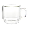 Insulated Double-Wall Glass Coffee Tea Hot or Cold Beverage Mug 2 Piece Set 350ml, Barista - DecoElegance - Coffee & Tea Cups