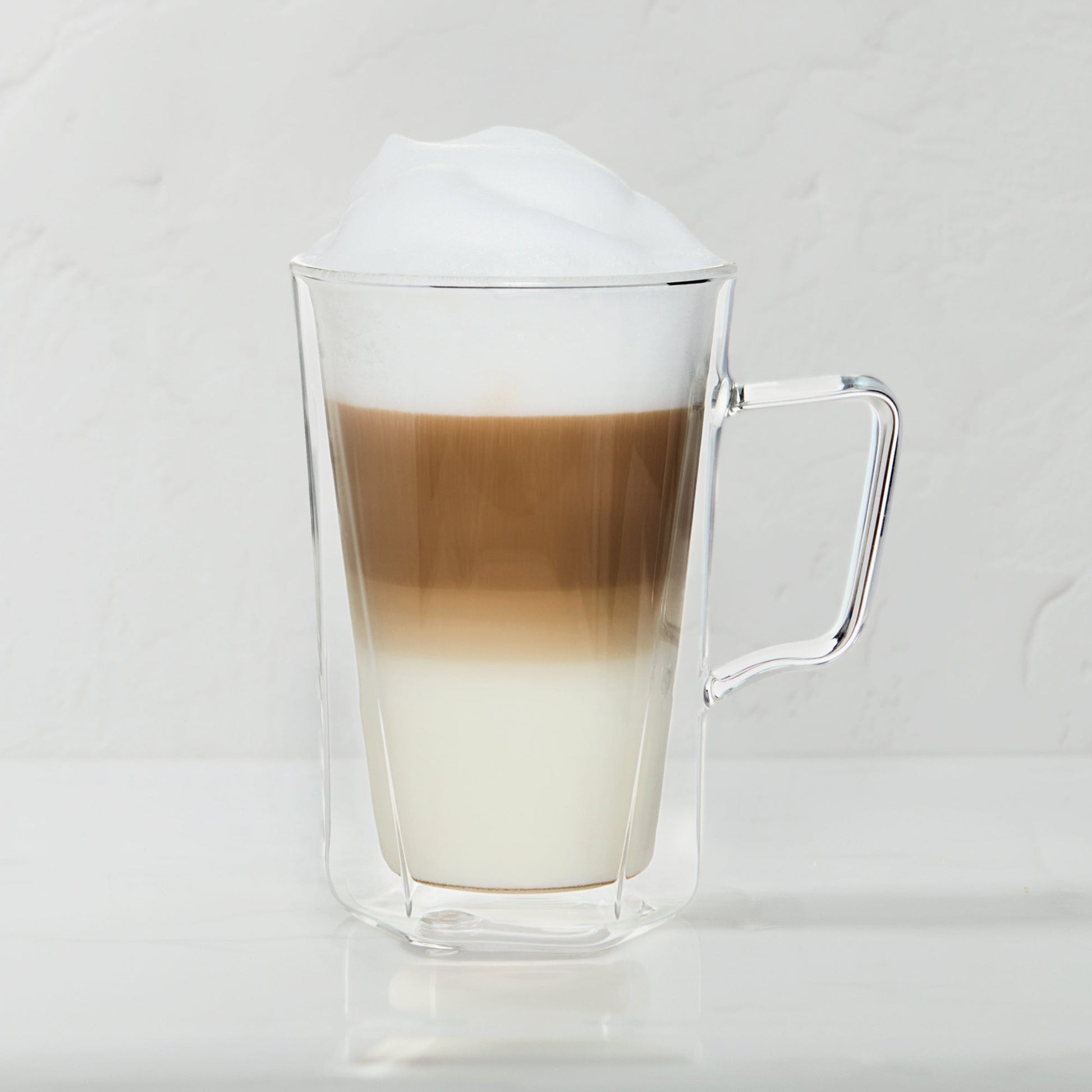 Insulated Double-Wall Glass Coffee Tea Hot or Cold Beverage Mug 2 Piece Set 450ml, Barista - DecoElegance - Coffee & Tea Cups