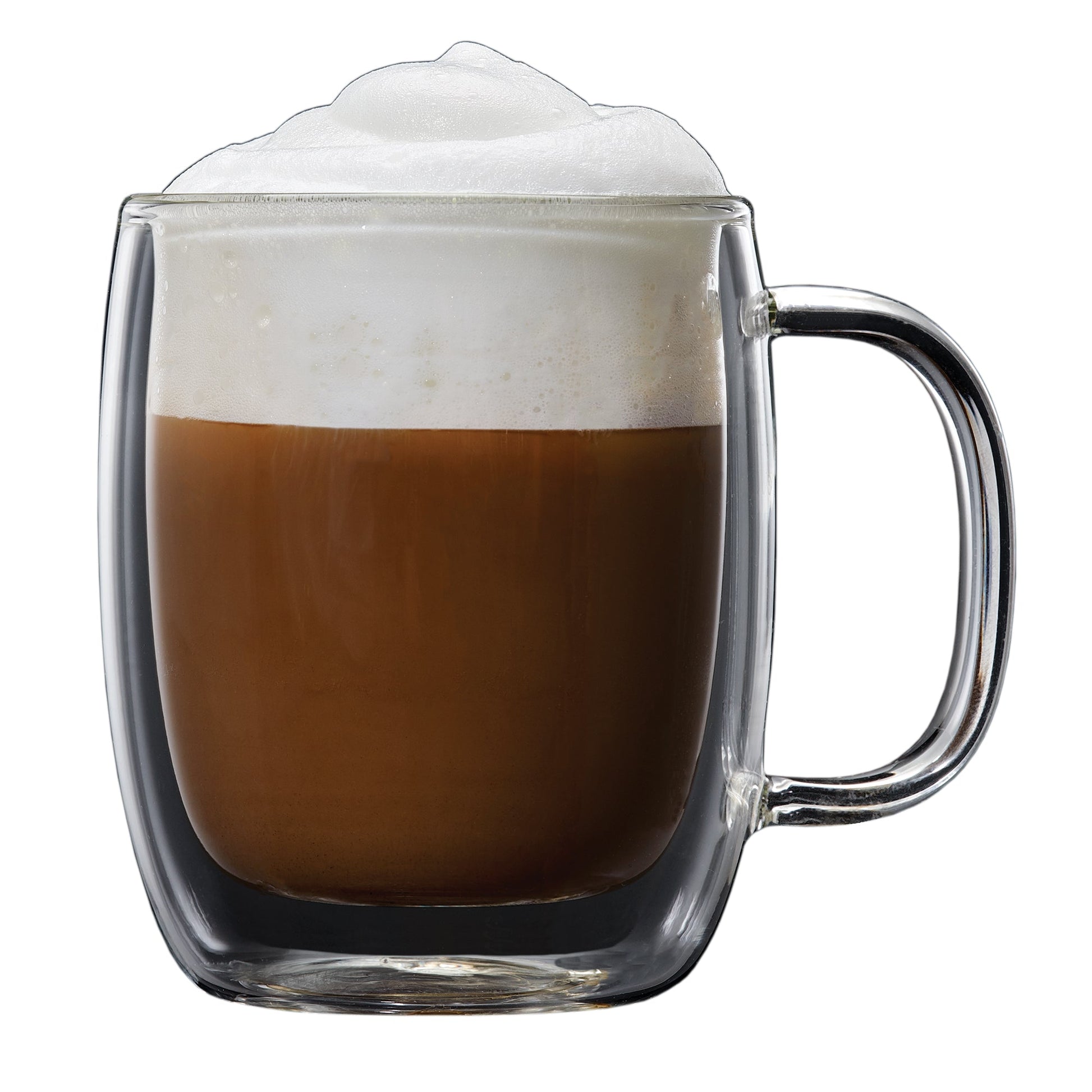 Insulated Double-Wall Glass Coffee Tea Hot or Cold Beverage Mug 4 Piece Set 250ml, Barista - DecoElegance - Coffee & Tea Cups