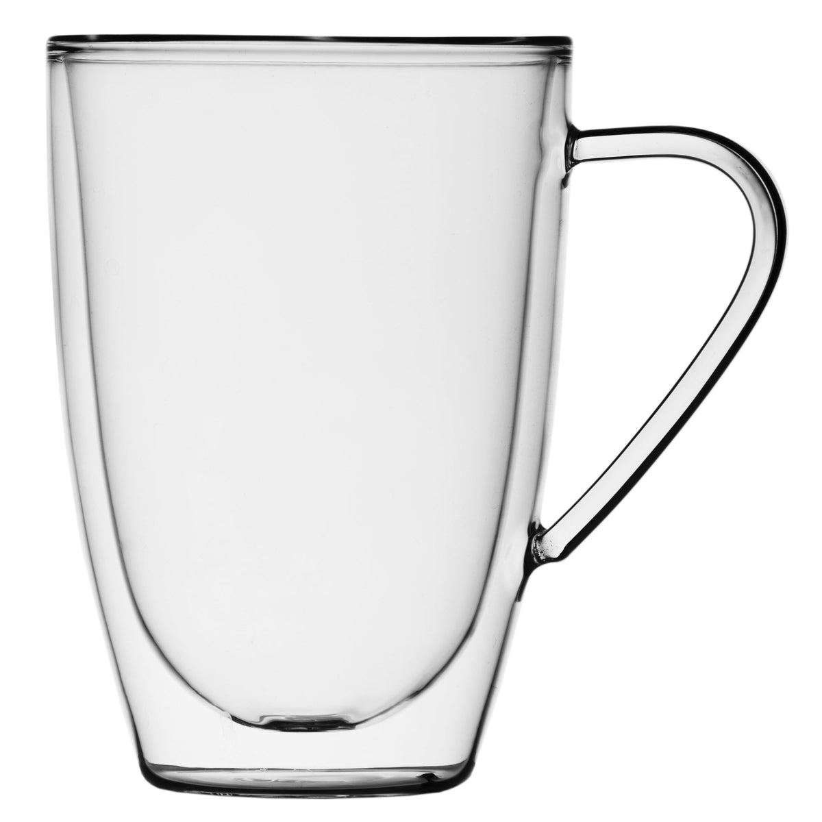 Insulated Double-Wall Glass Coffee Tea Hot or Cold Beverage Mug 4 Piece Set 435ml, Barista - DecoElegance - Coffee & Tea Cups