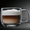 Insulated Double-Wall Glass Coffee Tea Hot or Cold Beverage Mug 4 Piece Set 475ml, Barista - DecoElegance - Coffee & Tea Cups