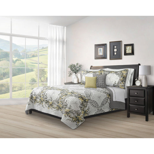 Quilt Bedding Set Woven 2 Piece Set Twin Forever Yellow - DecoElegance - Bedding Quilt Set