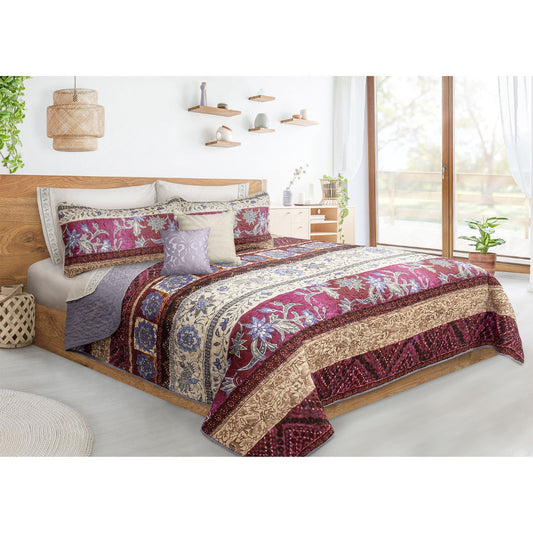 Quilt Bedding Set Woven 3 Piece Set Double/Queen Atelier - DecoElegance - Bedding Quilt Set