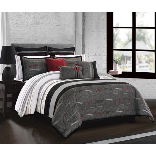 Woven Comforter Bedding Set 7Pcs D Zumi - DecoElegance - Bedding Comforter Set